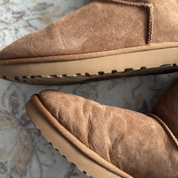 UGG Bailey Bow Boots Brown Women’s Size 9 Faux Fur Lined Chestnut Double Bow - Picture 15 of 16